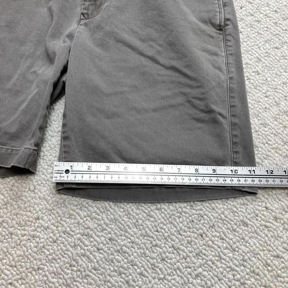 Banana Republic Hiking Chino Shorts Mens 33 Gray Straight Cotton 32x9 Pockets